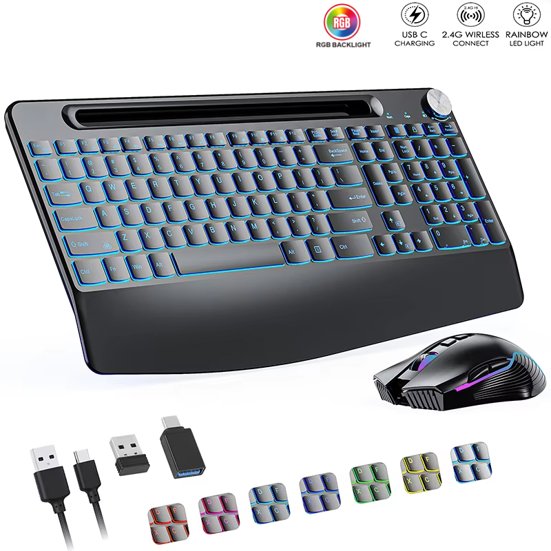 2.4G&Type-C Wireless Keyboard  - đánh giá và giá Gaming Keyboard Ergonomics