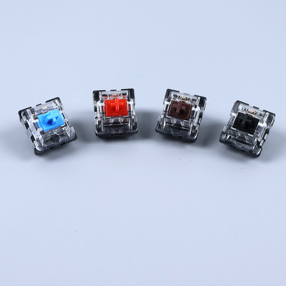 2Pin Clicky Linear Tactile Sil - đánh giá và giá Keyboard Gaming Transparent
