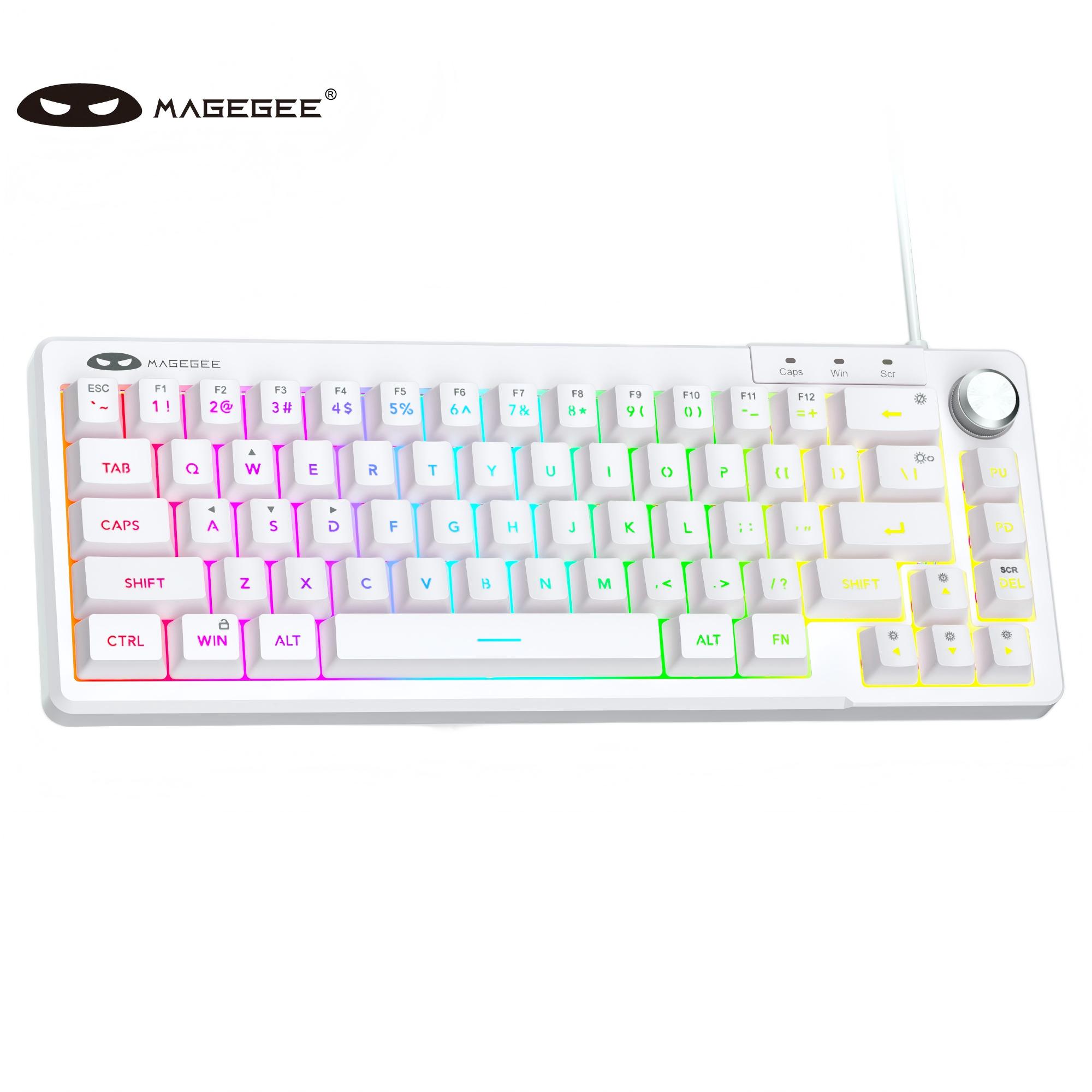MageGee TS68 Mini 60% Membrane - đánh giá và giá Keyboard Gaming Transparent