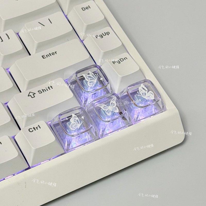 Transparent Butterfly Themed K - đánh giá và giá Keyboard Gaming Transparent
