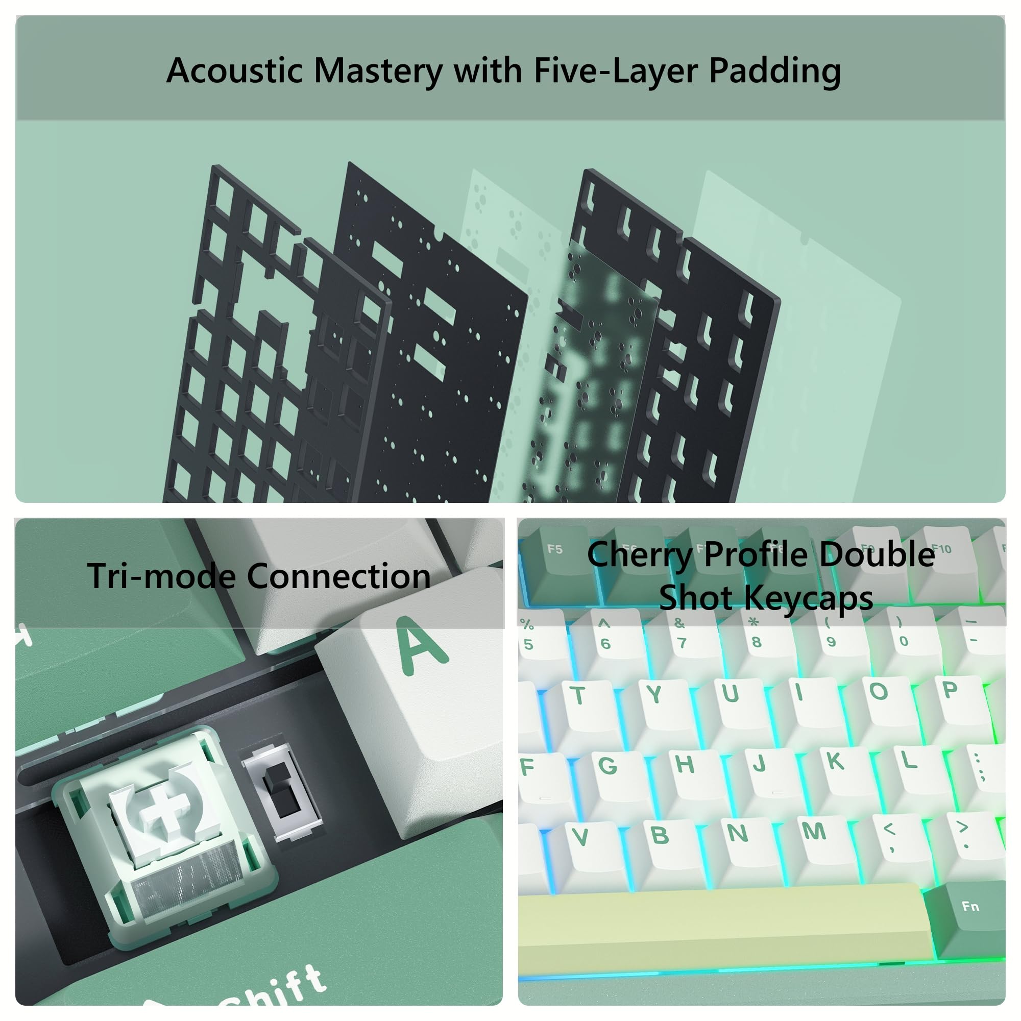 WOMIER SK75 Wireless Aluminum  - đánh giá và giá Gaming Keyboard Hot Swappable