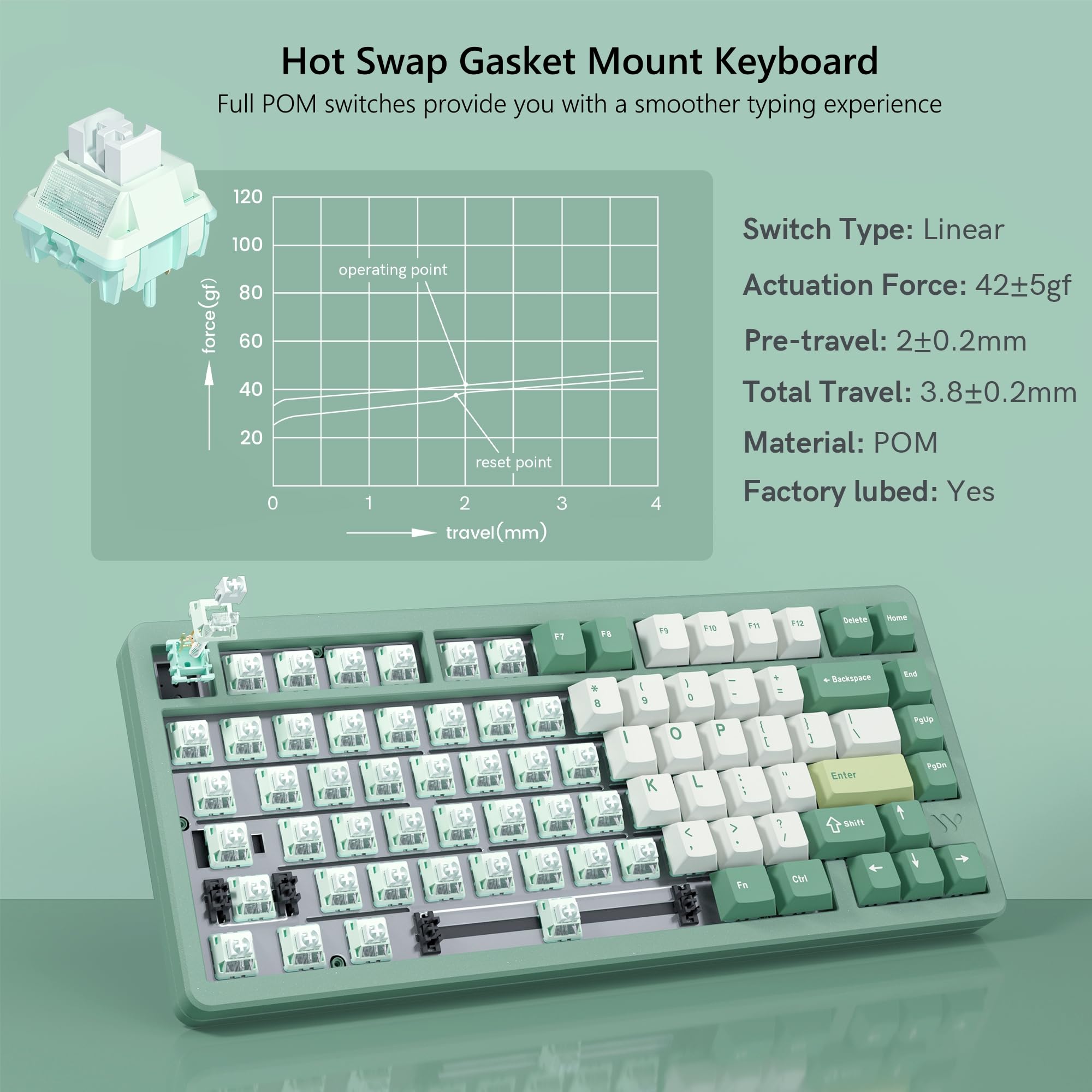 WOMIER SK75 Wireless Aluminum  - đánh giá và giá Gaming Keyboard Hot Swappable