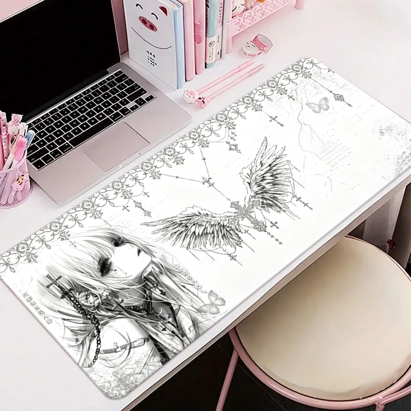 Leather Mousepad Black White A - đánh giá và giá Gaming Keyboard Mouse